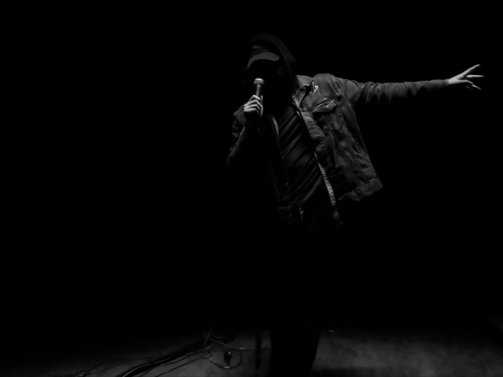 James Laurent performing in the Blackroom